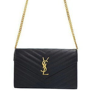 SAINT LAURENT PARIS Monogram Chain Wallet